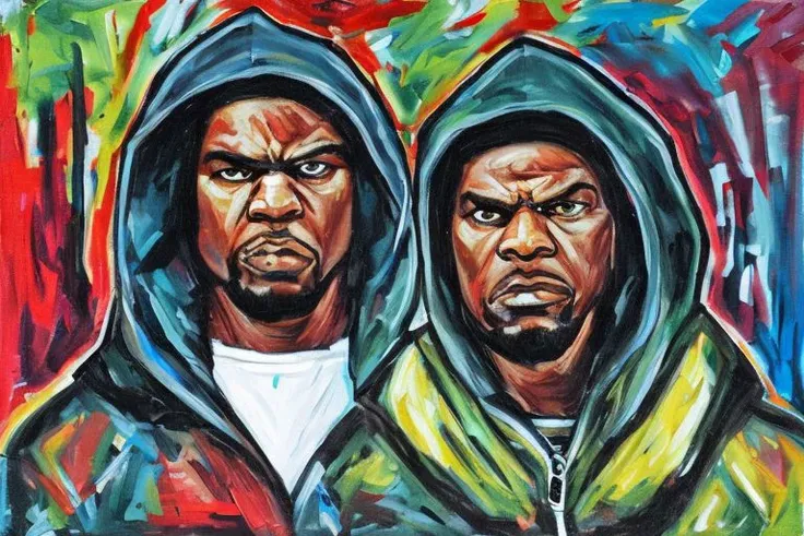 hood on, angry , no cry