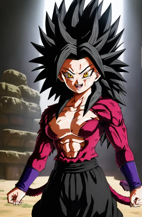 Full body shot, woman Super_Saiyan_4_Caulifla, 1girl, (crop top:1), yellow glowing short hair, <lora:Super_Saiyan_4_Caulifla_SDXL:1> laughing out loud, lol, (full body visible:1.5), symmetrical eyes, perfectly aligned pupils in eyes, dark loose natural black hair,
low contrast, (soft light, sharp), smooth, sharp focus, (masterpiece, high quality, best quality:1.3), realistic lighting, (natural shadows, detailed shadows:1.5), 8k