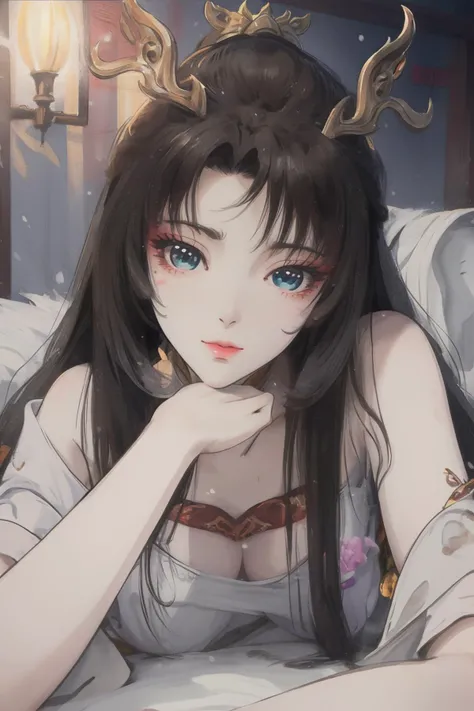 <lora:tianhuxianzi:1>,tianhuxianzi,
china guzhuang,snowing,war,
<lora:chichi-v1fix-lora-32dim-8ep-novae-newcraft:0.5>,chch-style,watercolor,kneeling,on_stomach,top-down_bottom-up,bent_over,on stomach,, best quality , masterpiece, illustration, an extremely delicate and beautiful, extremely detailed ,CG,unity,8k wallpaper, Amazing, finely detail, masterpiece, best quality,official art,extremely detailed CG unity 8k wallpaper,absurdres, incredibly absurdres, huge filesize , ultra-detailed, highres, extremely detailed,beautiful detailed girl, extremely detailed eyes and face, beautiful detailed eyes,light on face,
