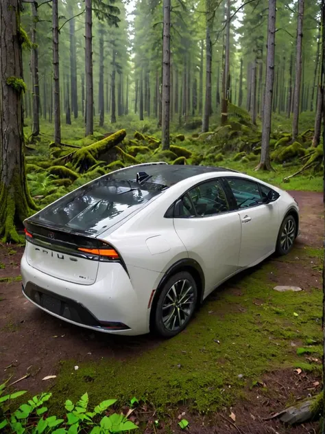 tprius, white car, solo, green environment, in showroom, low angle, forest,
<lora:ToyotaPrius2023_SDXL:0.8>