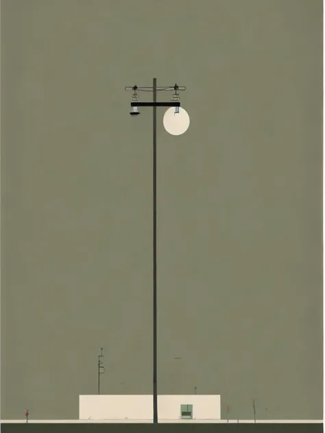 <lora:AlessandroGottardo:1>a telephone pole by Alessandro Gottardo