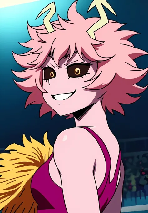 <lora:my_hero_academia:0.8>, mina_ashido, smirk,