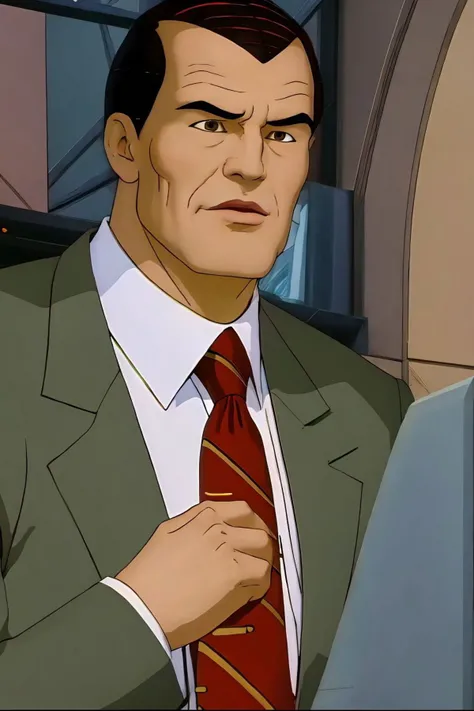 norman osborn, formal suit, necktie <lora:Norman Osborn_v1:1>