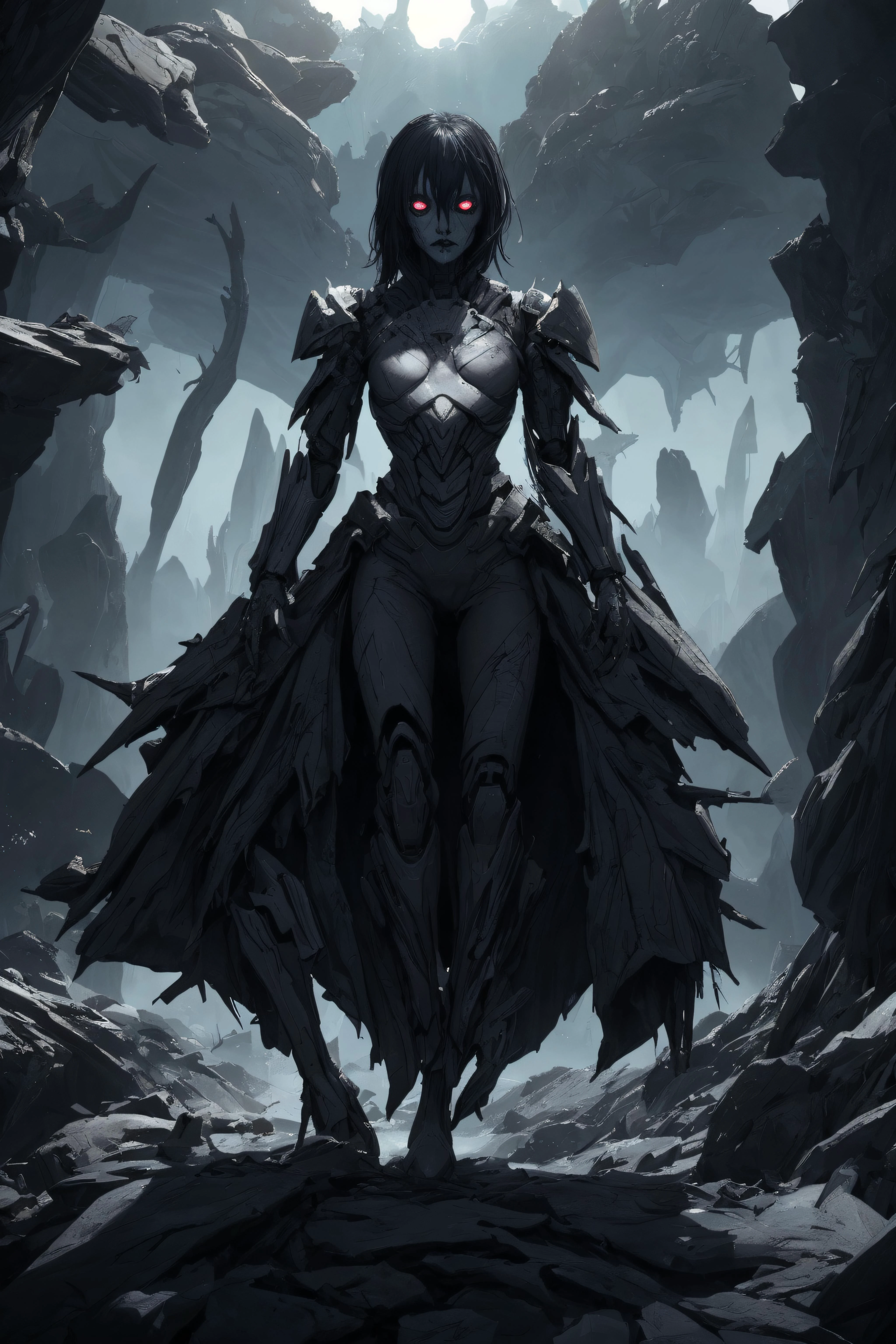 cinematic film still horror-themed sci-fi style kkw-detailMe-v1.0,BossFight Diffusion,<lora:Soul_Knight_SDXL_-_By_HailoKnight:0.8>,soul knight,<lora:XL_boss_battle:1>,<lora:ral-dissolve:0.8>,ral-dissolve,, futuristic, technological, space themes, advanced civilizations, light leaks, lens flares, eerie, unsettling, dark, spooky, suspenseful, grim, highly detailed . shallow depth of field, vignette, highly detailed, high budget, bokeh, cinemascope, moody, epic, gorgeous, film grain, grainy