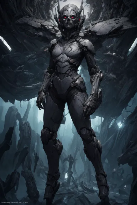 Techwear fashion horror-themed sci-fi style (((Ultra-detailed, 8k, highres, masterpiece))),kkw-detailMe-v1.0,BossFight Diffusion,<lora:Soul_Knight_SDXL_-_By_HailoKnight:0.8>,soul knight,<lora:XL_boss_battle:1>,<lora:ral-dissolve:0.8>,ral-dissolve,<lora:more_details:1>,<lora:More_interesting_backgrounds:0.8>,IBG,, futuristic, technological, space themes, advanced civilizations, light leaks, lens flares, eerie, unsettling, dark, spooky, suspenseful, grim, highly detailed . Futuristic, cyberpunk, urban, tactical, sleek, dark, highly detailed