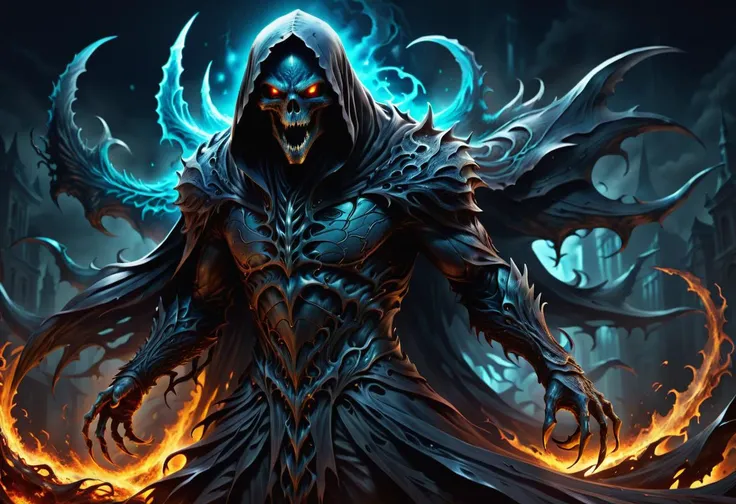 hyper detailed masterpiece, dynamic, awesome quality, DTStyle dementor, malevolent supernatural being, evil, chaos, infernal, powerful entity, corrupt,harm full, fantasy , <lora:DTStyle:1>