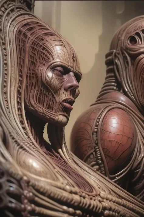 man, lying, covered with blood and organs, fused into a monster wall, sc0rn, portrait, close-up, chromatic aberration <lora:sc0rn-000022:1.2>