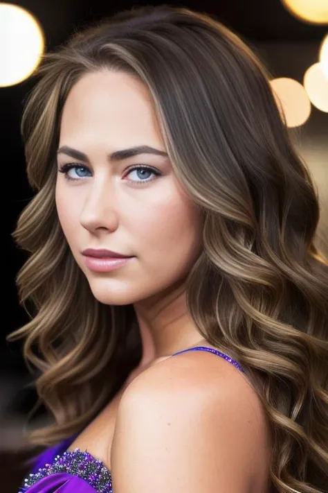 portrait photo of cartercruise beautiful woman hair updo upsweep nightclub sitting at bar (masterpiece) (best quality) (detailed) (8k) (HDR) (wallpaper) (cinematic lighting) (sharp focus) (intricate)
