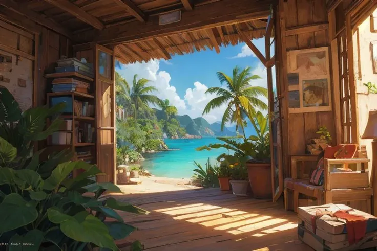 tropical, Madagascar, advanced, colorful, creative art, concept art, cinematic, studio, composition, (best quality:1.3), (masterpiece:1.3)