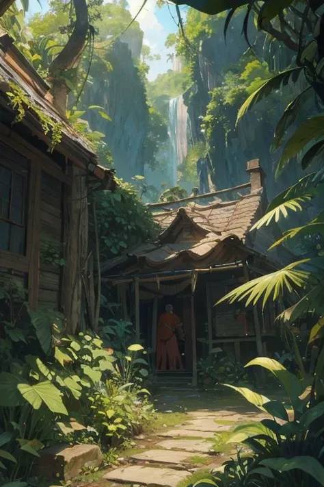 jungle, secret, advanced, colorful, creative art, concept art, cinematic, studio, composition, (best quality:1.3), (masterpiece:1.3)