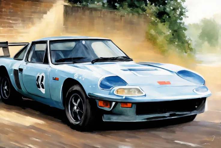 ((a digital painting)) <lora:GNC_JBX:1> of a Ginetta G15 car, <lora:DIG2_JBX-000006:0.6> DIG2_JBX, ((good brushwork)), dramatic lighting