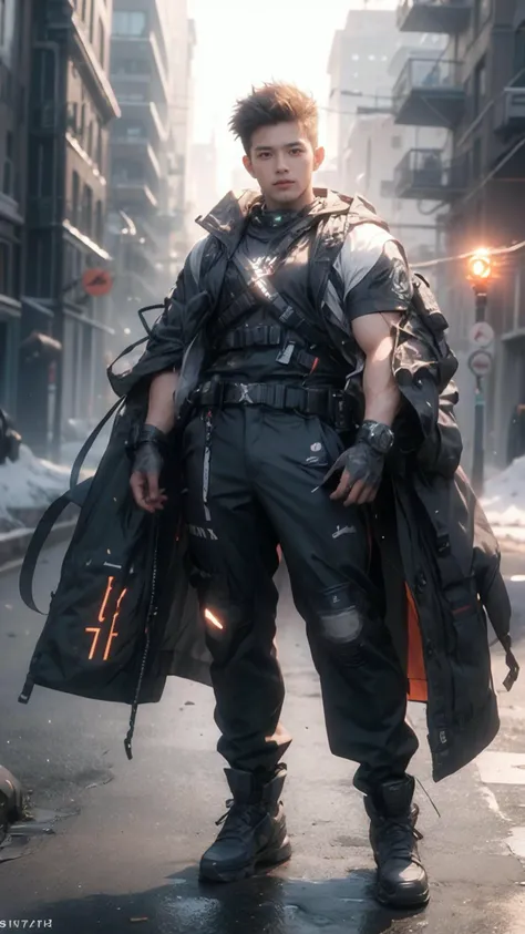 Realistic,masterpiece,best quality,cinematic lighting,natural shadow,highest detail,professional photography,detailed background,depth of field,insane details,intricate,aesthetic,detailed face,subsurface scattering,realistic hair,realistic eyes,Handheld Shot,
r1ge,1man,muscular,photo of a handsome man,20yo,full body,Faux hawk,open clothes,looking at viewer,
<lora:techwear:0.8>,techwear,
<lora:Neobro2:0.8>,
<lora:add_detail:0.5>,<lora:æ³å:0.5>,
<lora:weight_slider_v2:0.5>,<lora:muscle_slider_v1:1>,
<lora:r1ge - AnimeRage:0.3>,<lora:Neonpunkai-8:0.8>,Neonpunkai,
