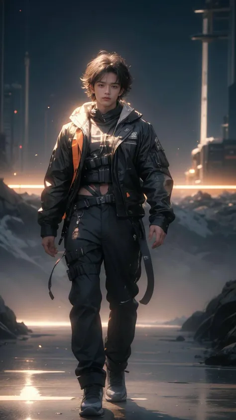 Realistic,masterpiece,best quality,cinematic lighting,natural shadow,highest detail,professional photography,detailed background,depth of field,insane details,intricate,aesthetic,detailed face,subsurface scattering,realistic hair,realistic eyes,Bird's Eye View,
r1ge,muscular,photo of a handsome man,20yo,full body,Shaggy hair,open clothes,looking at viewer,
<lora:techwear:0.8>,techwear,
<lora:Neobro2:0.8>,
<lora:add_detail:0.5>,<lora:æ³å
:0.5>,
<lora:muscle_slider_v1:1>,
<lora:r1ge - AnimeRage:0.3>,<lora:Neonpunkai-8:0.8>,Neonpunkai,