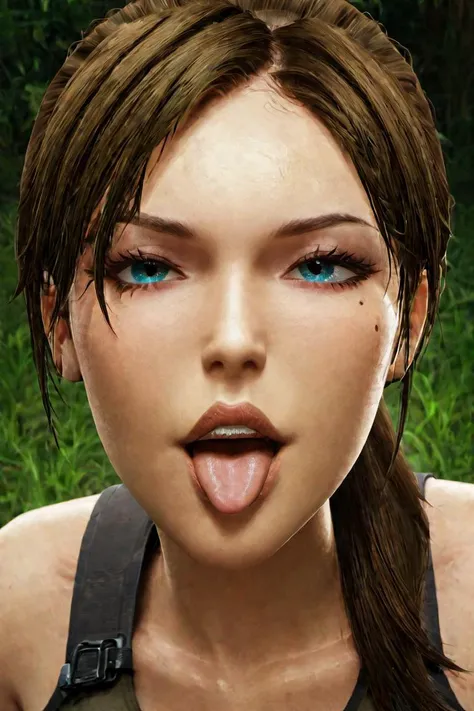 Jane Porter face, Jan hairstyle, jungle scenery, sexy, perfect face, 8k, Doggystyle Position, big titis, sexy, moaning