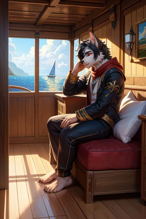 (((Barefoot furry character, full body, cinematic setting, male)))
Masquerading as a man with a reason.
My charade is the event of the season
and if I claim to be a wise man, well
it surely means that I don't know.
On a stormy sea of moving emotion
tossed about I'm like a ship on the ocean.
I set a course for winds of fortune,
but I hear the voices say:
(Carry on my wayward son.)
(There'll be peace when you are done.)
(Lay your weary head to rest.)
(Don't you cry no more.)
BREAK, detailed background, 8K, (masterpiece:1.5), intricate details, highly detailed, extreme detail, octane render, fine art, best quality, highres, (detailed face:1.5), ((full_body)), UHD, (((perfect hands)))