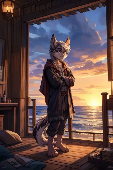 (((Barefoot furry character, full body, cinematic setting, male)))
Masquerading as a man with a reason.
My charade is the event of the season
and if I claim to be a wise man, well
it surely means that I don't know.
On a stormy sea of moving emotion
tossed about I'm like a ship on the ocean.
I set a course for winds of fortune,
but I hear the voices say:
(Carry on my wayward son.)
(There'll be peace when you are done.)
(Lay your weary head to rest.)
(Don't you cry no more.)
BREAK, detailed background, 8K, (masterpiece:1.5), intricate details, highly detailed, extreme detail, octane render, fine art, best quality, highres, (detailed face:1.5), ((full_body)), UHD, (((perfect hands)))