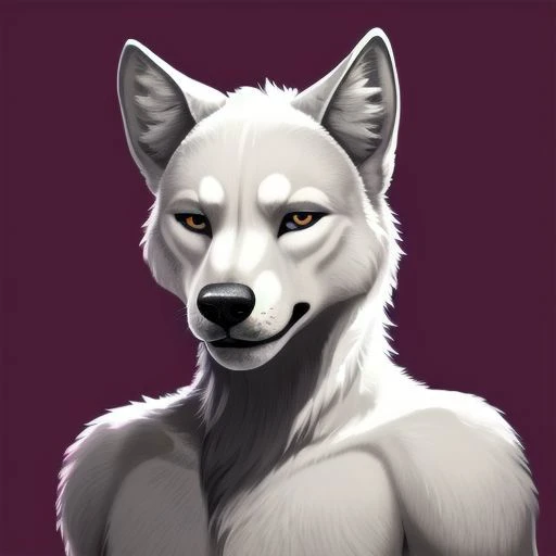 masterpiece, best quality, tongue lolling out of mouth, drool focus, realistic anatomy, jungle, white wolf, tongue out, drool, profusely drooling, collar, panting
