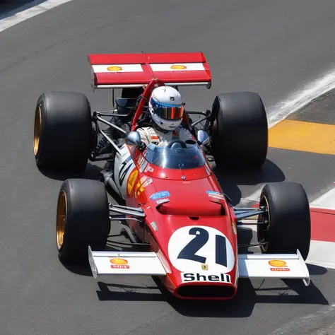 photo of a f312b, ultra detailed livery, 8k uhd, high quality, (on a busy freeway, bumber to bumper traffice:1.4), goggles Paisano, customers, early hours of the morning of a summer day, 4k, glimpses of sunlight, vibrant color <lora:f312b_SDXL-LoRA-v02:0.7>