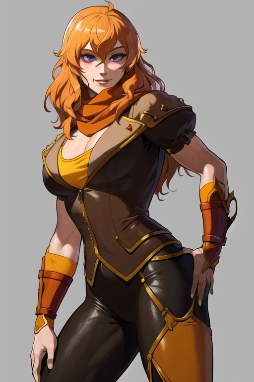 best quality, highres, absurdres, ultra detailed, <lora:RWBYYangV1:1>, YangXiaoLong