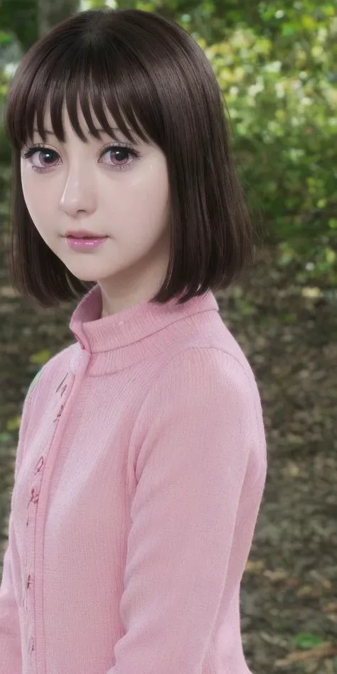 (((Ultra-HD, Ultra-HD-details))) 1girl, outdoors <lora:ichika arima s1-lora-nochekaiser:1> ichika-arima, short-hair, brown-hair, (pink-eyes:1.3),