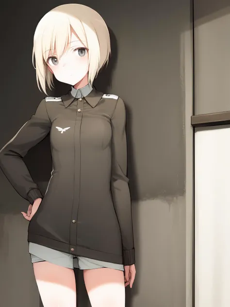 masterpiece, best quality, 1girl, <lora:Erica_Hartmann-10:1> <lora:shimadaFumikaneStyle_v2:0.8> ,solo,short hair,Erica