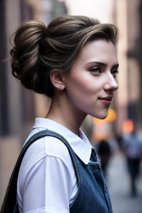 ScarlettJ_SoloTI_v1,PA7_Portrait-MCU,
(updo hairdo:1.3),
a woman, perfect hair, (A vibrant ensemble exuding the invincible spirit of youth, showcasing a bold graphic tee paired with distressed denim jeans and vibrant sneakers:1.1), ((In the heart of a bustling city, the streets pulse with energy as young souls embrace the freedom of their youth. With carefree smiles and boundless enthusiasm, they chase their dreams, fearlessly taking on the world. Radiating a contagious energy, they embody the unstoppable power and limitless possibilities of youth:1.2)), (seductive), photorealistic, masterpiece, high quality, artistic, unique, award winning photograph, professional, 8k, RAW photo, best quality,flattering, (cinematic:1.3) shallow DOF, depth of field,sharp focus,
<lora:add_detail:0.6>, <lora:LowRa:0.6>
