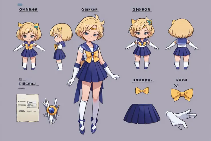 ((best quality)), ((masterpiece)),
sailor uranus, mature woman, small breasts, aqua eyes, blonde hair,
sailor senshi uniform, sailor collar, chest bow, back bow, plead skirt, white elbow gloves,
<lora:Kizuki - Sailor Moon - Sailor Uranus:0.9>,
<lora:blue_archive_character_profile-nai:1>
