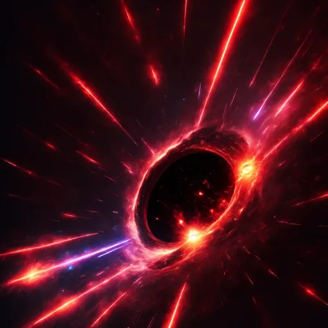 anime, a blackhole surrounded by high velocity stars shooting red lasers out into space (BlackholeEngine style:1)  <lora:djzBlackholeEngine:0.8>