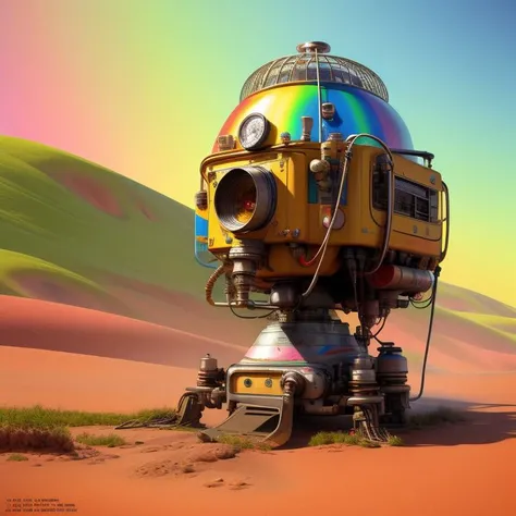 (FOOD_CRIT:0.1) A perfect (sci-fi) animated image of a (Rainbow melting machine::Land_style:0.2) by Dr. Suess in (Pastel_style) (goosebumps ART BY TIM JACOBUS:1.3)(RAINBOWPATCH)(LIQUID SPLASH:)(BEEPLE:0.5)(Octane Render:1.2)++++++