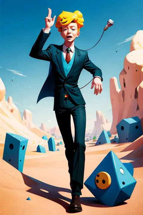Never gonna give you up
Never gonna let you down
Never gonna run around and desert you
Never gonna make you cry
Never gonna say goodbye
Never gonna tell a lie and hurt you, (Rick Astley as WEIRD ADVENTURE TIME CHARACTER:1.2) ,(3D BEEPLE STYLE:0.333):(SURREALISM:0.8)