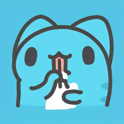 Capoo, nosebleed ,simple background, <lora:Capoo:1.0>