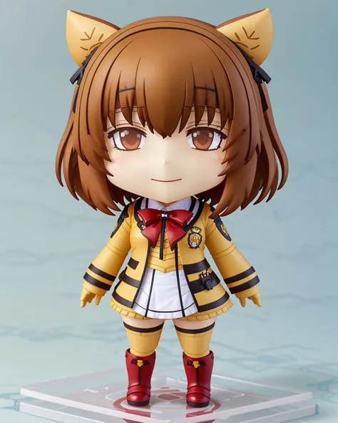 best quality,masterpiece,highly detailed,ultra-detailed, 
<lora:neg4all_bdsqlsz_V3.5:-1>,cute,solo,simple background, large head,small body
1girl, full body, Airani Iofifteen,hololive, Vtuber, virtual youtuber,
<lora:NendoroidV02_last:2.5>