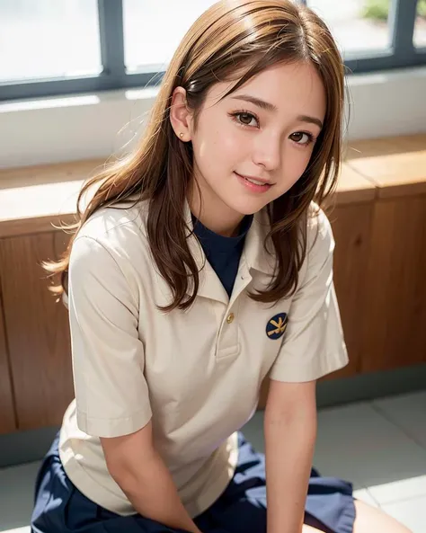 best quality, face focus, soft light, (depth of field) ,ultra high res, (photorealistic:1.4), RAW photo,(upper thigh:1.4), (from side) , (posing)
1girl, solo, cute, smile, (brown midi hair), (brown eyes), (small chest), 
(navy school uniform:1.4),classroom,standding
 <lora:Japanese-doll-likeness:0.2> <lora:hongkongdolllikeness_v15:0.2>