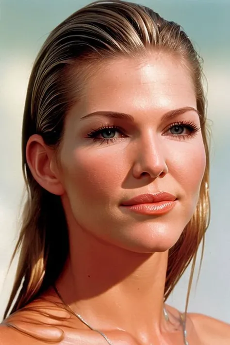 (CR-Trici4Helfer-summer4love263:0.9), (face closeup:1.2) photo of (young:1.1) woman, grey background, (slick hair:1.0), (oiled shiny skin:1.0),