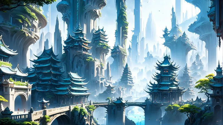 8k, highly detailed, a wonderous fantasy city edge of the multiverse, masterpiece, by Feng Zhu<lora:EnvyFlourishesXL01:0.5>