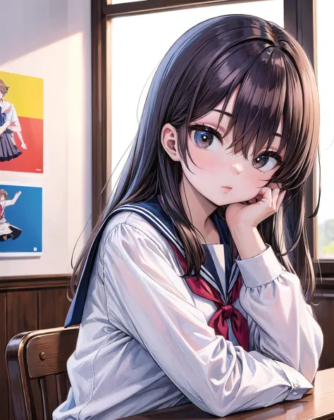 (masterpiece), best quality, ultra detailed, highres, (good hand),4k, high-res, (Hasselblad photography),(beautiful hands, perfect hands, fingernails),
1girl, solo, school uniform, serafuku, pleated skirt, sailor collar, white shirt,
<lora:dtltwkr:0.7> <lora:ponsuke-10:1>