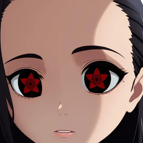 hinata hyuga, beautiful detailed eyes, beautiful detailed lips, extremely detailed eyes and face, long eyelashes, red mangekyou sharingan eyes, standing pose, close up, (best quality,4k,8k,highres,masterpiece:1.2),ultra-detailed,(realistic,photorealistic,photo-realistic:1.37),HDR,UHD,studio lighting,ultra-fine painting,sharp focus,physically-based rendering,extreme detail description,professional,vivid colors,bokeh,anime,fantasy,digital art