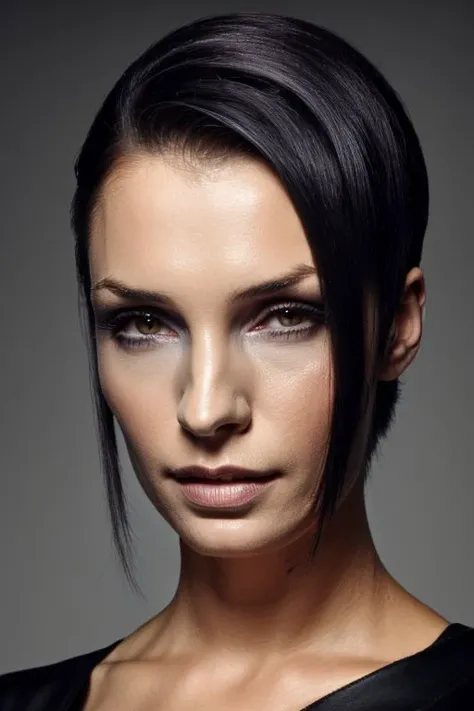 fmk, protrait of woman, (slick hair:1.1), grey background,
<lora:CR-FamkeJanssen-v1-frankyfrank2k:1>