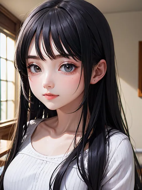 1girl,solo,petite,long hair,round face,looking_at_viewer,, (best quality),((masterpiece)),