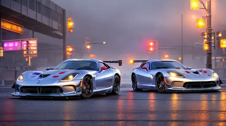 dark night, (((night city))), night lights, (masterpiece, best quality:1.2), ultra-detailed, headlights on, dark sky, moon, ((Dviper)),moving fast, car in center of photo, presentation, exhibition, <lora:Dviper_V2:0.8>, moving fast, road, fast and furious, blockbuster poster, polished body with mirror of environmental , realistic photo, 4k, ((city streets)) , Tokyo background , ((night)) , vehicle focus, city, neon lights, skyscraper, wide camera angle, racing , car with smoke coming out of it driving , city made out of glass, realism, 8 k, exploration, cinematic, t volumetric light, ((((cinematic look)))), soothing tones, insane details, intricate details, hyperdetailed, low contrast, soft cinematic light, dim colors, exposure blend, hdr, faded, slate gray atmosphere, (hi contrast), Panavision, lens flare, wallpaper, three quarter frame, (foggy), cyberpunk, future, (Blade Runner film), ((wet asphalt)), reflections, industrial, (rain) , (Japan city), traffic, (graffiti on walls)