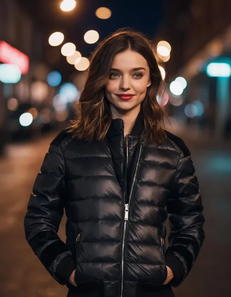 cinematic photo professional fashion close-up portrait photography of a beautiful (((ohwx woman))) in the city at night, Nikon Z9, bokeh <lora:kerr_lora_sdxl_v1-000008:1> . 35mm photograph, film, bokeh, professional, 4k, highly detailed