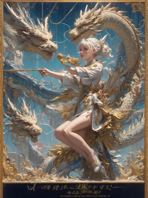 masterpiece, best quality, ultra high res, epic action and dynamic pose, in the style of opaque resin panels, precisionist, ivory, magical girl symbolism, close-up, elaborate borders, surrealistic assemblage, <lora:Dragon and girl_20240205103724:0.8> Dragon and girl, <lora:add_detail:0.8>, <lora:MengX girl_Mix_V40:0.8>