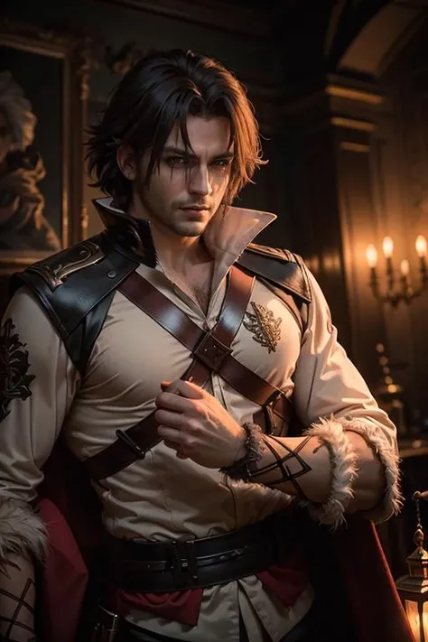 (masterpiece 2.1) sylvain gautier from fire emblem as a vampire