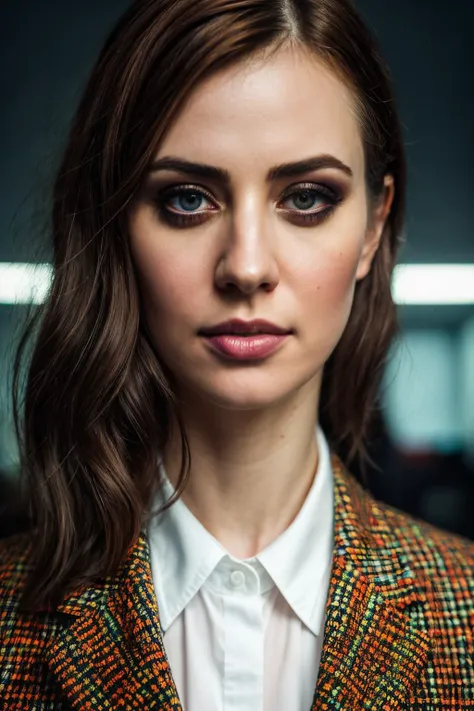A stunning intricate full color up close portrait of daw, dressed as a lawyer, office background, epic character composition, by ilya kuvshinov, alessio albi, nina masic, sharp focus, natural lighting, subsurface scattering, f2, 35mm, <lyco:DeborahAnnWoll-RealVision-V1.0:1.0>