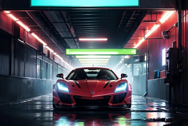 (digital artwork), Super car, wide body kit, modified car, racing livery, raining
masterpiece, best quality, realistic, ultra highres, depth of field,
(full dual colour neon lights:1.2), (hard dual colour lighting:1.4), (detailed background), (masterpiece:1.2), (ultra detailed), (best quality), intricate, comprehensive cinematic, magical photography, (gradients), colorful, detailed landscape, visual key,