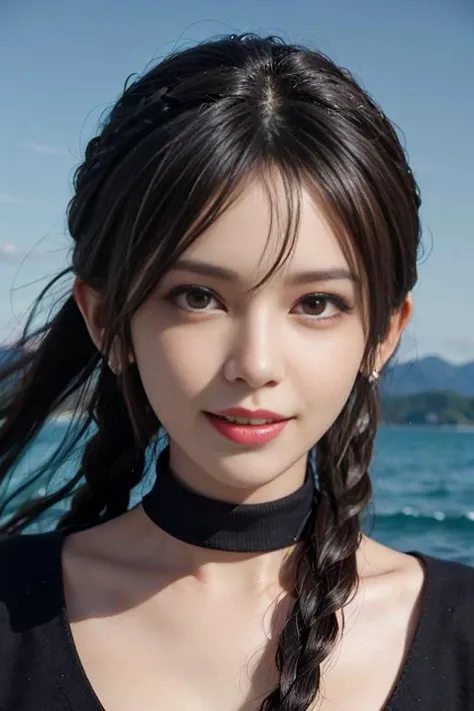 1girl,photorealistic,naughty face, white hair,rolling_eyes,ahegao, open mouth, evil smile, srtong wind,twin_braids, earrings, jewelry, animal,