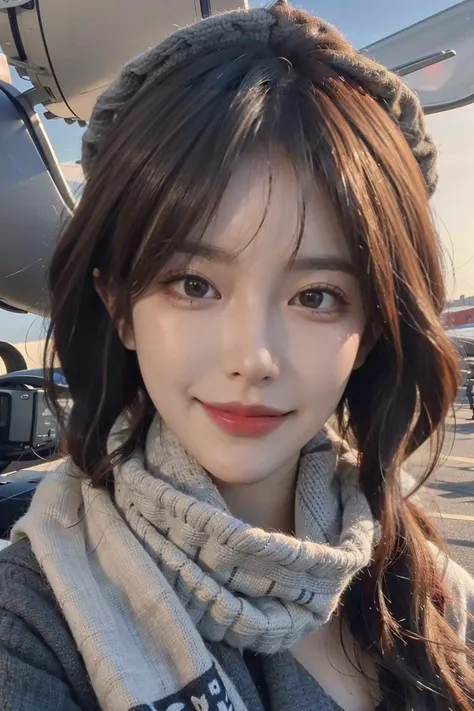 (ultra realistic:1.4), (highly detailed:1.4), intricate, (shap focus:1.4), (masterpiece:1.4), (best quality:1.4), (ultra highres:1.4), (photorealistic:1.4), (korean cure beauty, korean idol face, pureerosface_v1, ulzzang-6500-v1.1), ( <lora:cuteGirlMix4_v10:0.5>), (<lora:koreandolllikenessV20_v20:0.5>), beautiful detailed girl, extremely detailed eyes and face, beautiful detailed eyes, (Flight Attendant hat, Flight Attendant scarves), (((in airplane))), dynamic color lingerie, best illumination, 1girl, (nsfw:0.7), looking at viewer,