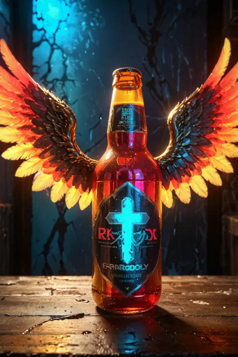 Beer, beer bottle, beer glass, Friarmoody lighting,Sharp and in focus,8k, Visual novel,Moody lighting, Complex background, absurdres, Swirling Titanium, masterpiece, electric yellow flakes, adobe lightroom, symbolism, beautiful, Grand Energetic ("The Wings of Death":1.3) , Crimson power aura, lots of details, dripping DayGlo, trending on CGSociety, overlapping compositions, highly detailed, key visual, ultra high res, layered textures, 4K, vibrant, High quality, Dufaycolor Photograph, wallpaper, Film grain, RTX, gilded technique, extremely beautiful, Harajuku, Liminal dream, HDR, anaglyph effect, Cross Processing, award winning, Brilliant Glow Behind Subject, Rekt Mode, Rekt Light, Red Beam, Neon Glowing, Foggy, <lora:add-detail-xl:1.5> <lora:Choker-FFashion-Part1-32.LORA:1> choker <lora:great_lighting:1> great lighting <lora:neg4all_bdsqlsz_xl_V7:1> <lora:xl_more_art-full_v1:0.5>