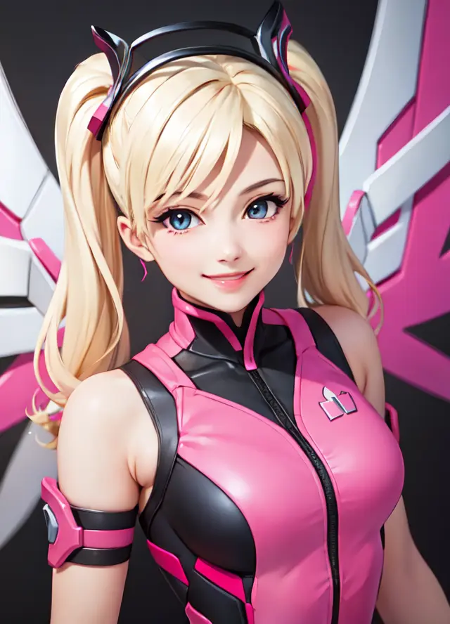 detailed background, masterpiece, best quality, Pink_Mercy, ((smiling))
<lora:Pink_Mercy-03:0.5>
