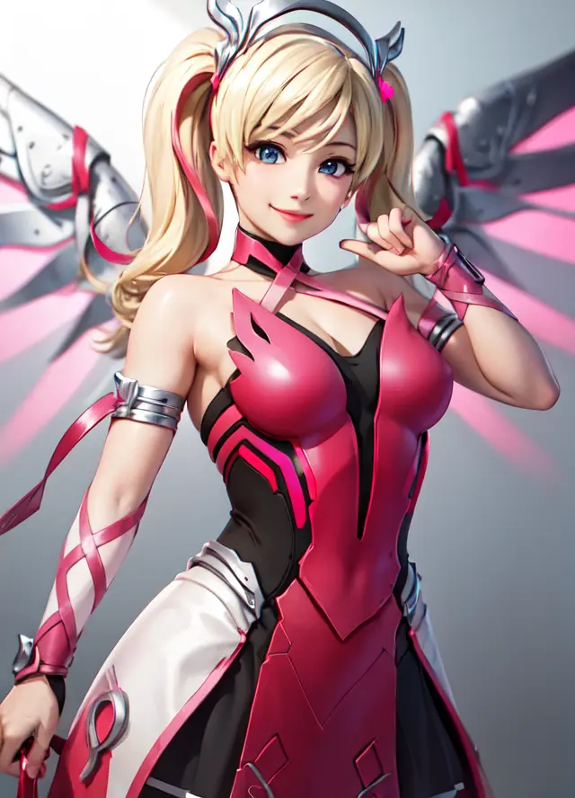 detailed background, masterpiece, best quality, Pink_Mercy, ((smiling))
<lora:Pink_Mercy-03:1>